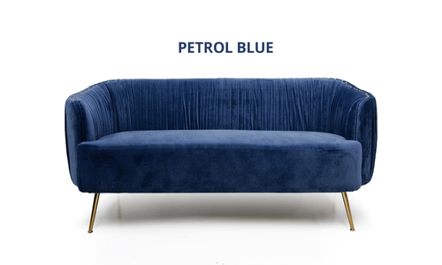 Petrol blue arthur velvet 2 seater sofa 2345 web2
