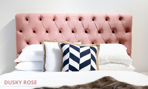 Dusky rose kingston velvet tufted headboard web1