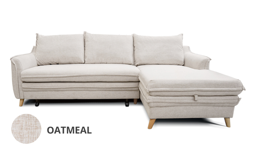 Right hand oatmeal boston sofa bed with storage 2556 web1