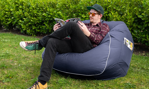 Blue large round beanbag web1