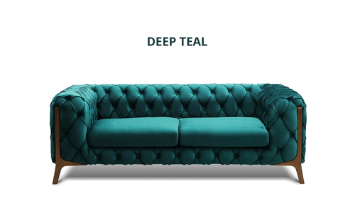 New deep teal diablo velvet button 2 seater sofa web