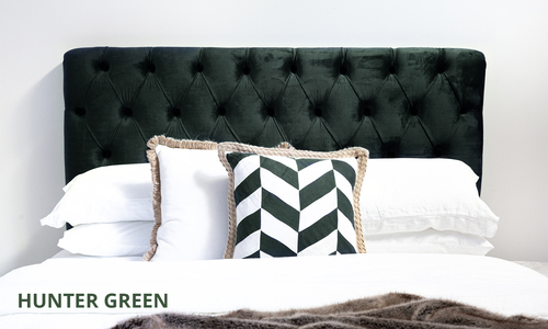 Hunter green kingston velvet tufted headboard web1