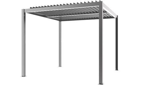 Matte grey aluminium pergola web 2