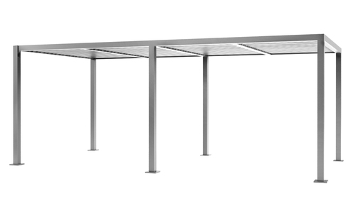 6x3 matte grey aluminium pergola 2356 web1