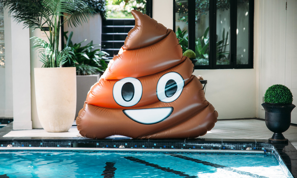 Container Door Ltd Emoji Poop Pool Float