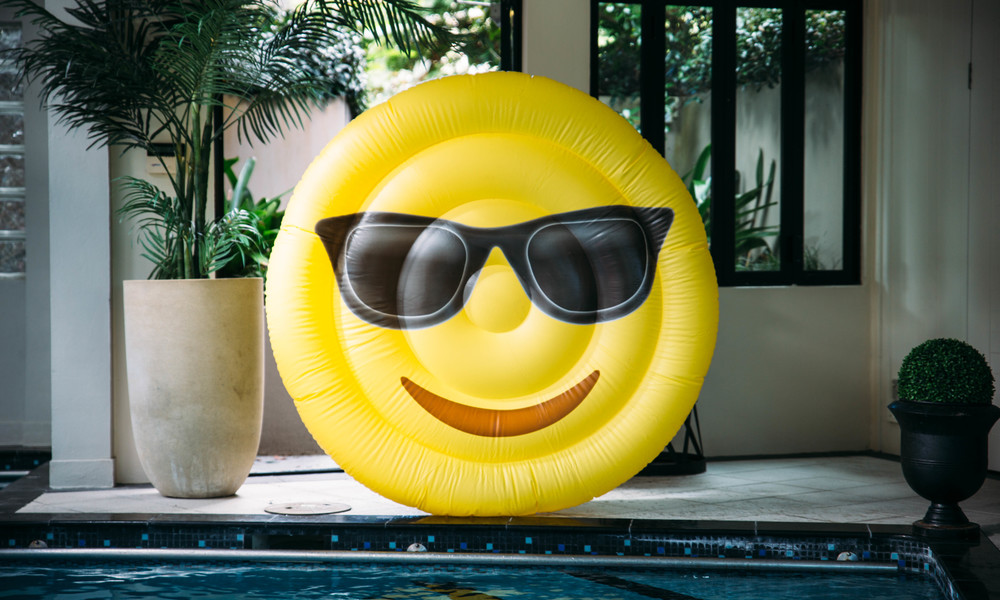 Container Door Ltd | Emoji Smiley Face Pool Float