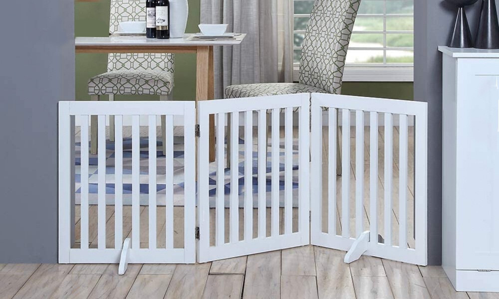 Modern pets three panel freestanding dog gate 2940 web1
