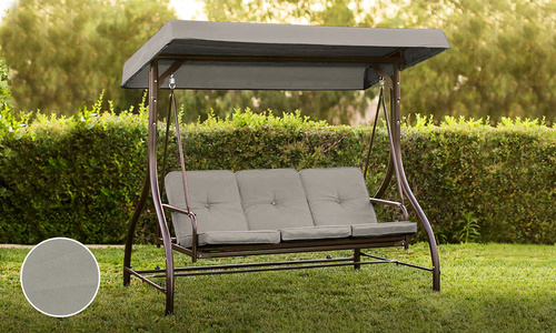 Grey 3 seater swing chair to bed 2951 web1