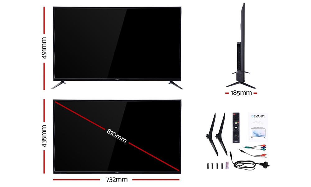 Devanti 32 slim screen smart tv 2961 web2