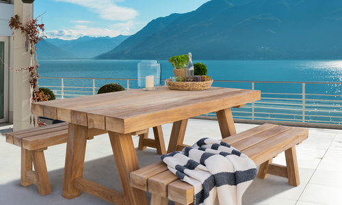 Mackinder teak dining table lifestyle web1