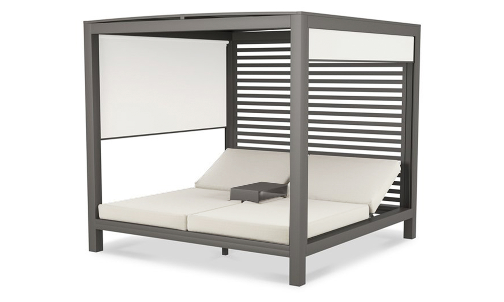 Lyon daybed dark frame white cushion 2911 web1