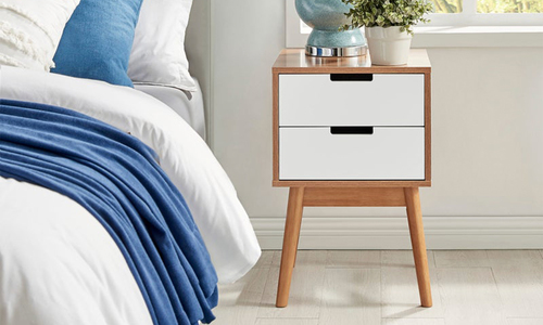 Norway two drawer bedside table 3026 web1