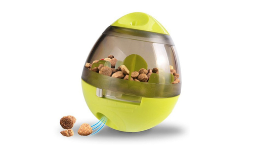 Green modern pets tumbler feeder dog toy 2947 web1