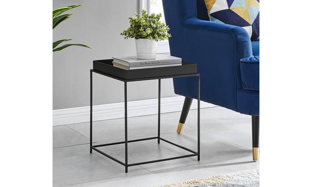 Container Door Ltd Florence Tray Top Steel Side Table