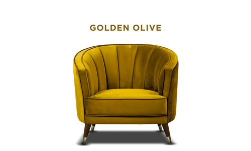 New golden olive bijou velvet occasional chair web1