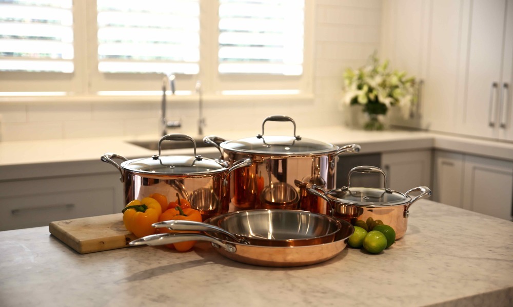 Container Door Ltd 5PCS COPPER POT SET 18