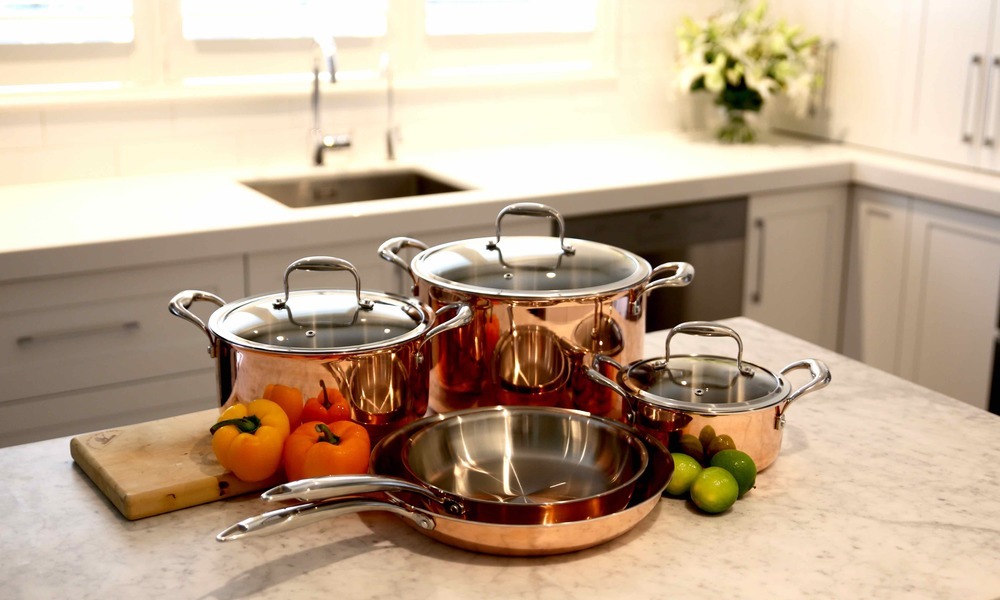 Container Door Ltd 5PCS COPPER POT SET 18