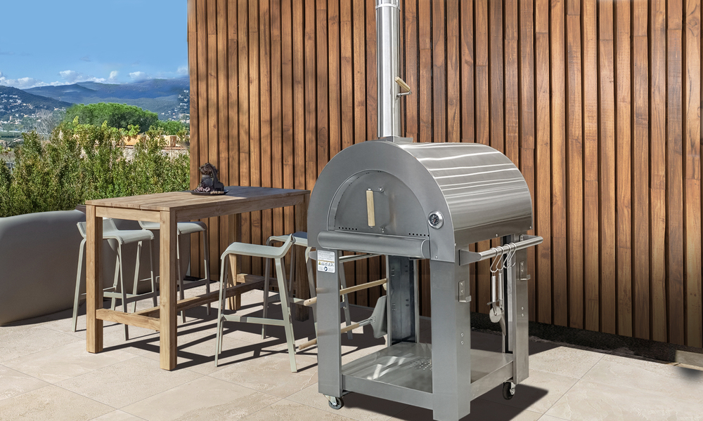 Container Door Ltd Freestanding Stainless Steel Pizza Oven 1