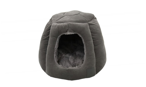 Portsea cat igloo grey plush 2972 web1