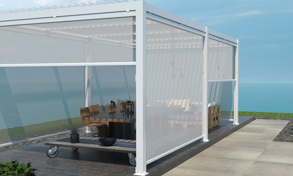 Pergola Drop Down Screen 