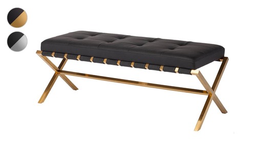 Replica barcelona style leather bench seat 565 template