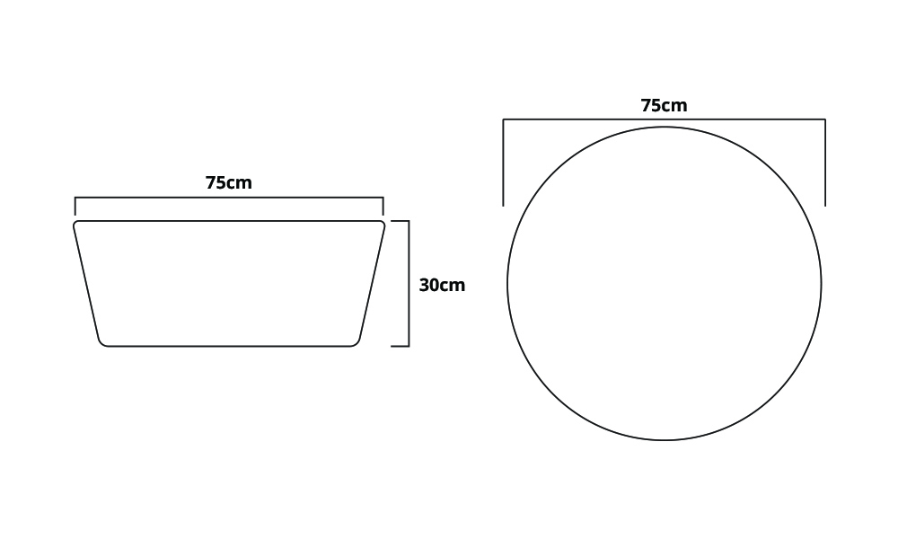 769 fibreclay coffee table dims