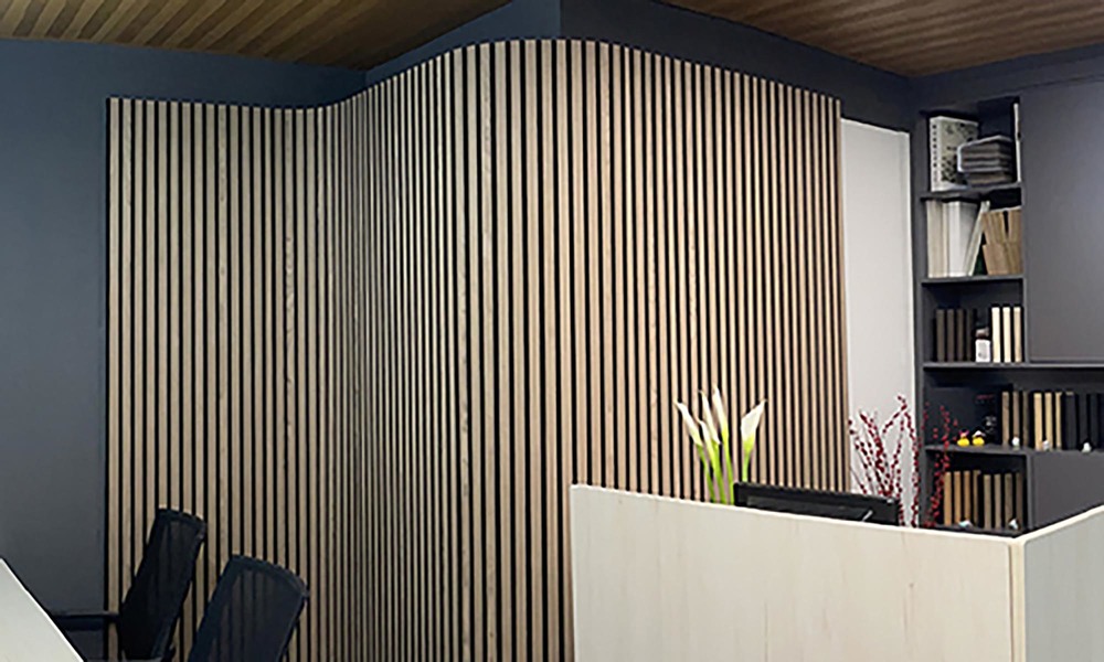 Container Door Ltd | Designer Acoustic Slat Wood Panels - Set of 2