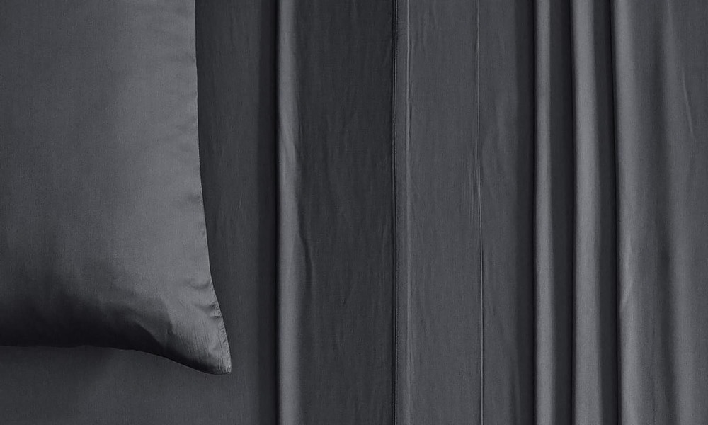 Container Door Ltd 100 Natural Bamboo Bed Sheet Set Charcoal 17