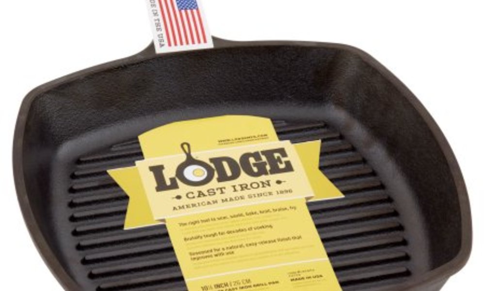Container Door Ltd Lodge Cast Iron Grill Pan 26cm 3