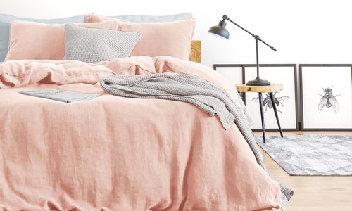 Dusky pink colours september 2022 linen duvet set 844 web 1