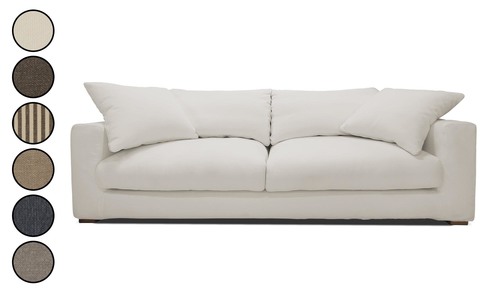 Akiko 3 seater loose cover linen sofa 4859 web1