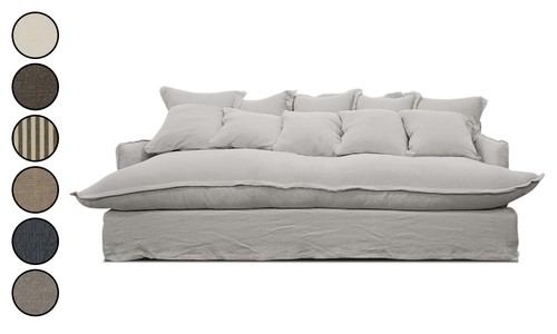 Emiko 3 seater loose cover linen sofa 4858 web1