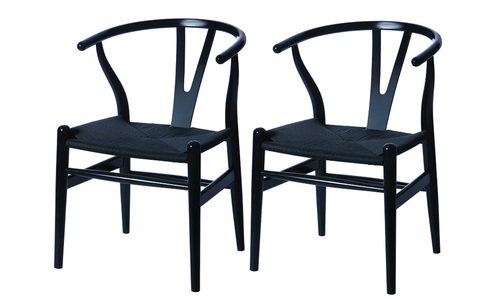Black replica hans wegner wishbone chairs web1