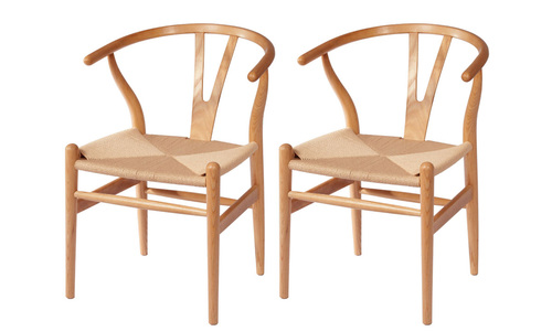 Natural replica hans wegner wishbone chairs web1