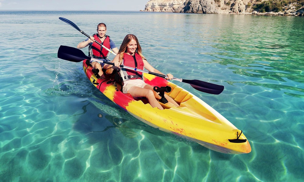 Container Door Ltd Double Fishing Kayak 3 9m with Free Trolley