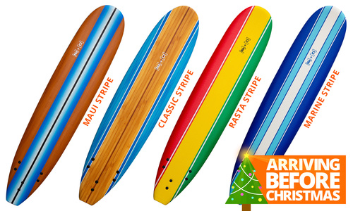 Soft surfboards striped xmas