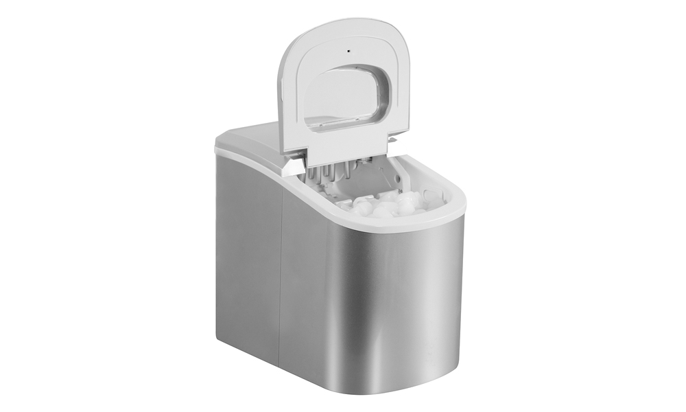 Benchtop ice maker silver web 1