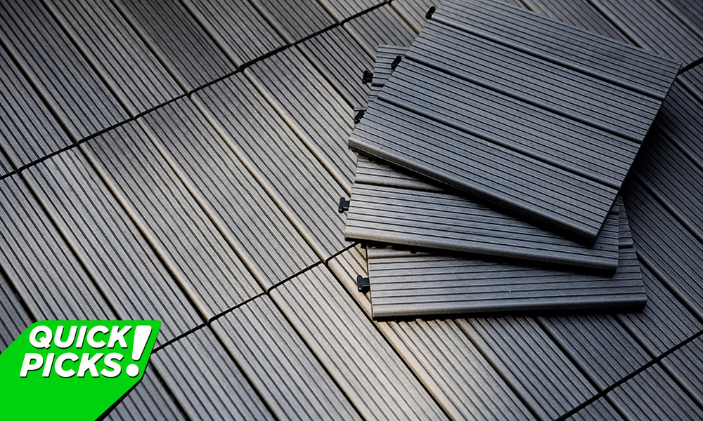 Container Door Ltd Composite Wood Deck Tiles 10pk 16