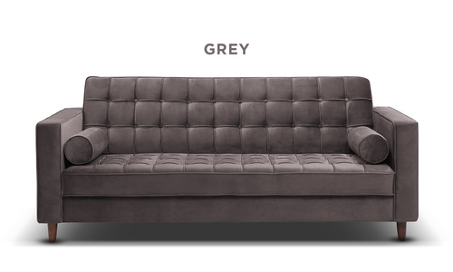 Grey knightly velvet couch web1