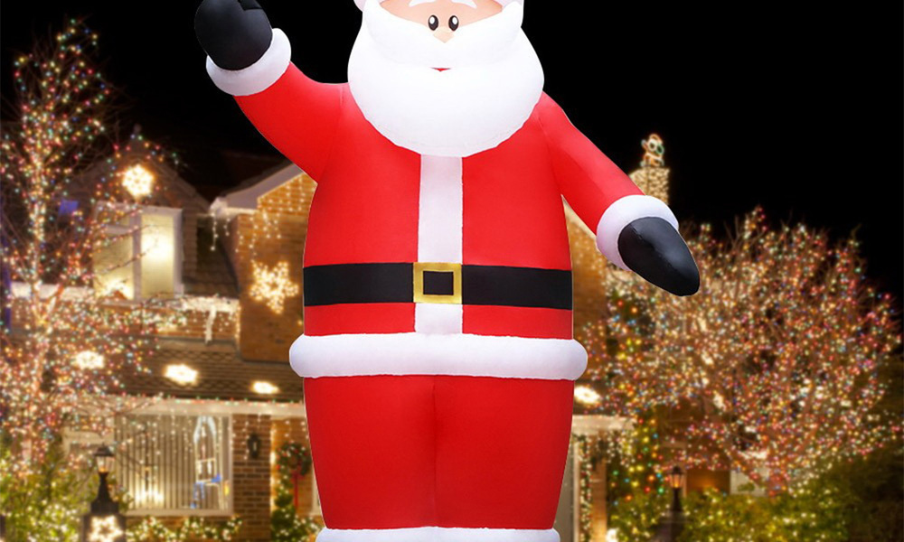 Container Door Ltd Jingle Jollys 5m Inflatable Santa with LEDs 1