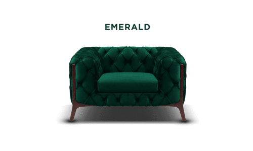 Diablo velvet button armchair gif