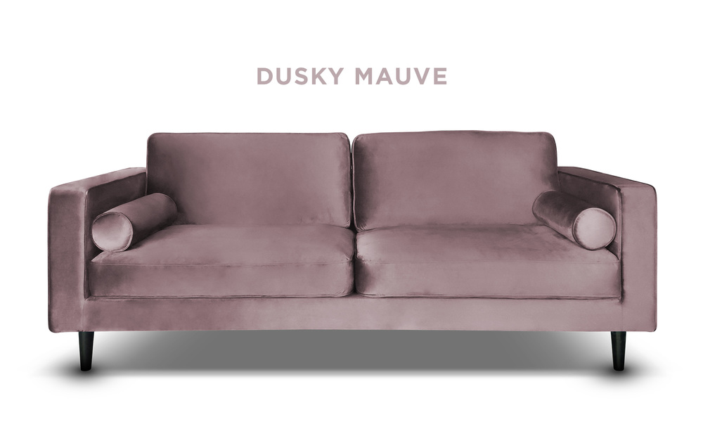 Container Door Ltd Hendrix Feather Filled Velvet 3 Seater Sofa 3