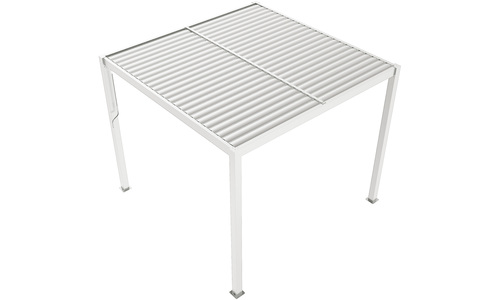 White aluminium pergola web1
