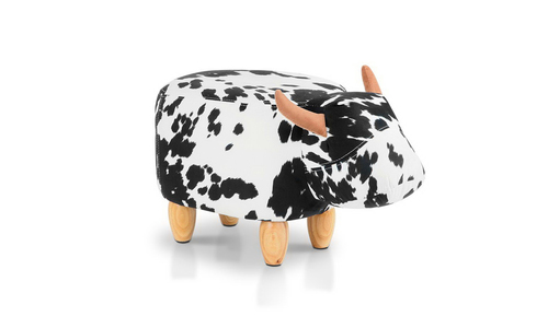 artiss kids animal stool black white cow web14