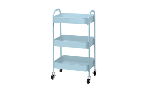 artiss 3 tier kitchen cart blue web5