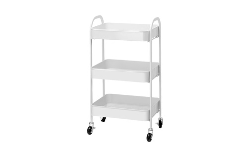 Artiss 3 tier kitchen cart white web2