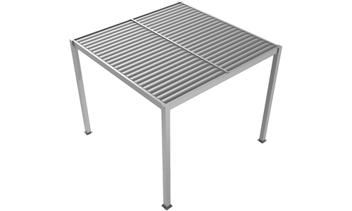 Matte grey aluminium pergola web 1