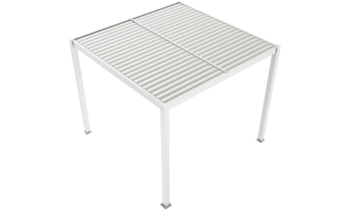 Matte white aluminium pergola web 1