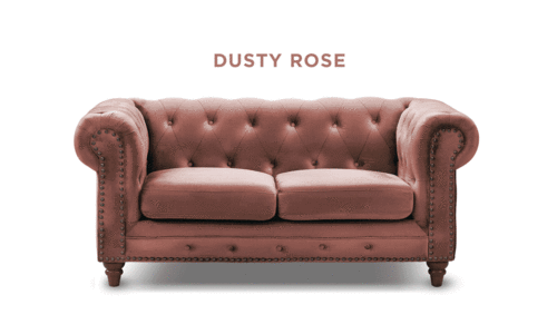 Kensington velvet button 2 seater sofa gif
