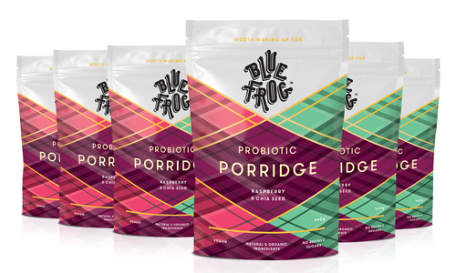 Blue frog porridge raspberry x6 web